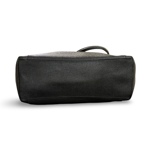 Coach Ava Tote Black Crossgrain Leather Gold Hardware Shoulder Bag F57526 - Picture 7 of 14